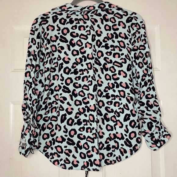 J for Justify Cropped Leopard Blouse - Picture 5 of 8